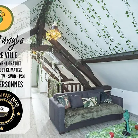 Le Jungle - Oasis Climatisee - Stationnement Public Gratuit Lägenhet